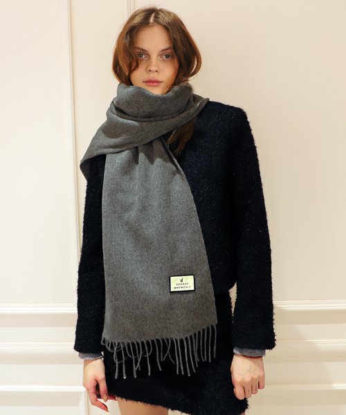 울100 차콜 머플러 _ Wool 100 Charcoal Muffler