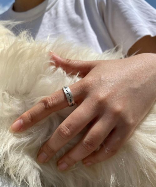 Signature silver ring