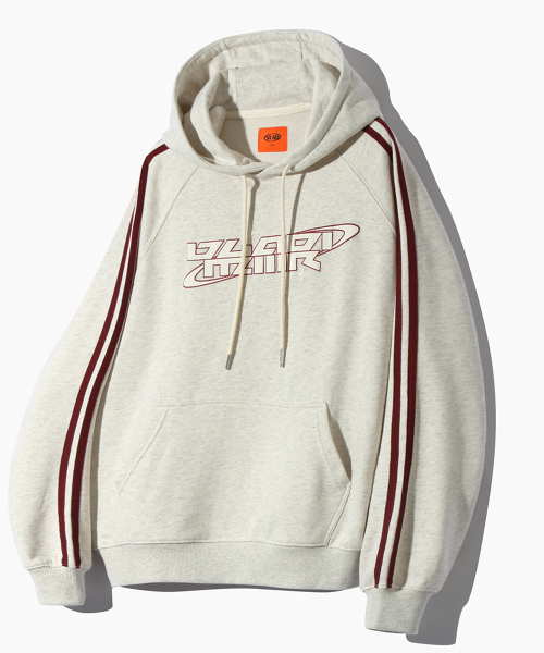 (VLAD) TYPE-A TRACK ARTWORK HOODED T-SHIRT_OATMEAL