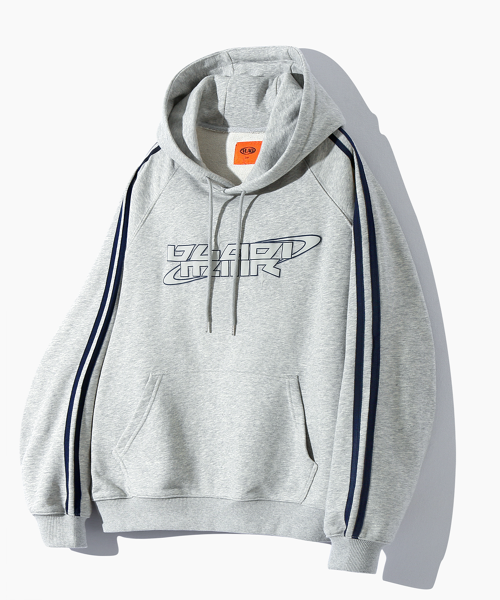 (VLAD) TYPE-A TRACK ARTWORK HOODED T-SHIRT_MELANGE