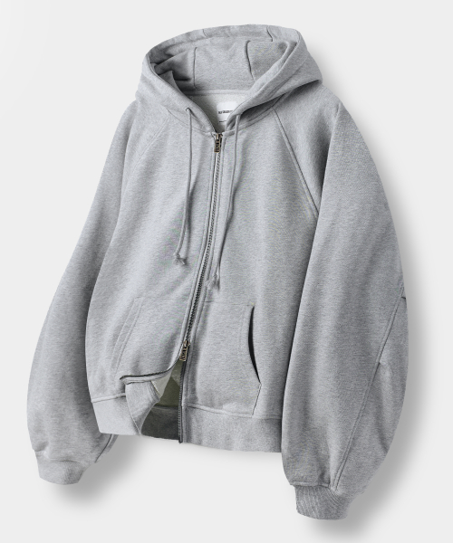 (ASI) FOUR-SEASON ESSENTIAL SWEAT HOODED ZIP-UP_MELANGE