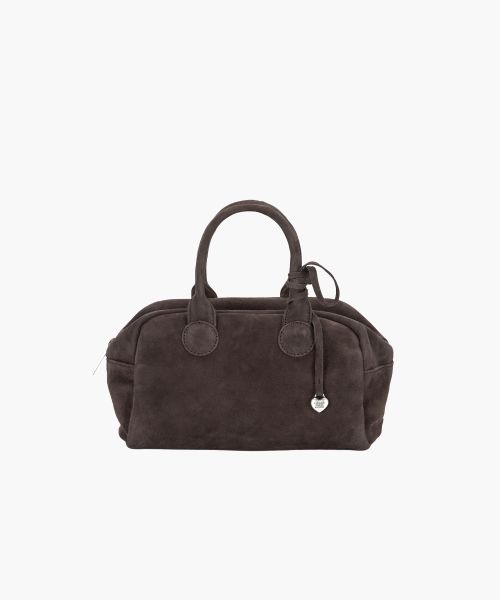 SOFT BOWLING_choco brown suede