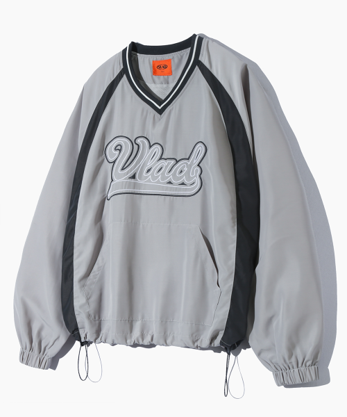 (VLAD) PANEL LOGO ARTWORK PULLOVER_GRAY