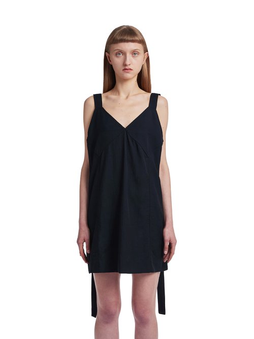 Strap Midi Dress_Black