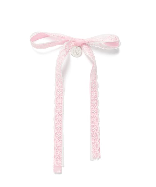 LACE RIBBON PIN PINK
