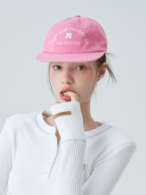 MOIFAIRE LOGO BALL CAP / PINK
