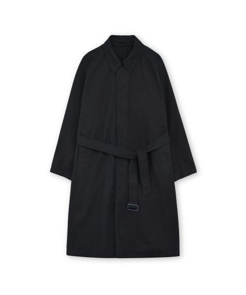 Washed Trench Coat, Washed Black
