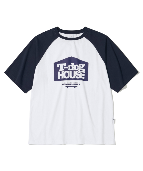 Dog House Raglan T-Shirts_Navy_