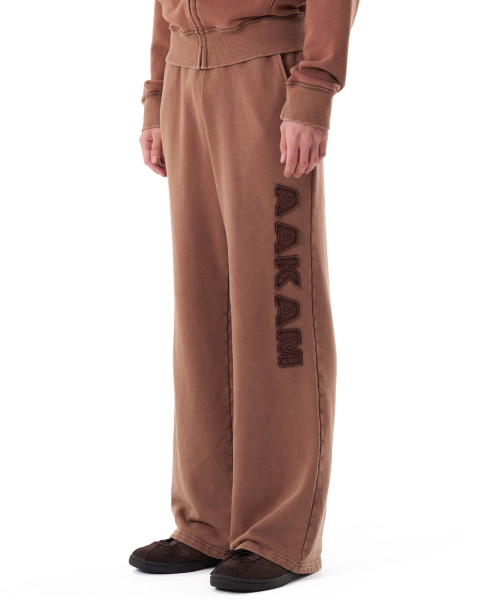 Washed Logo Sweatpants (Brown)