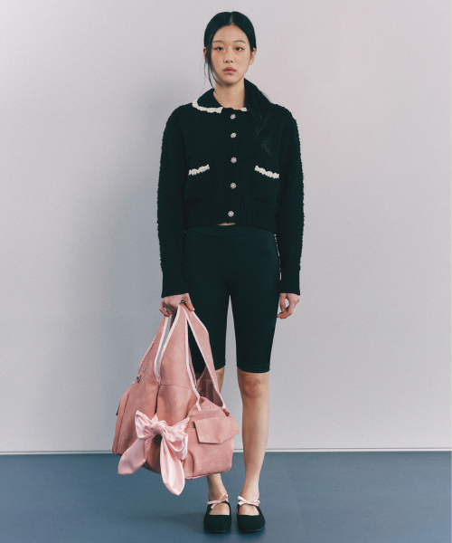 Alpaca Knit Cardigan (Black)