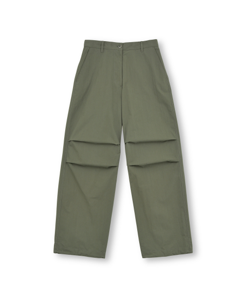 W Parachute Pants, Olive