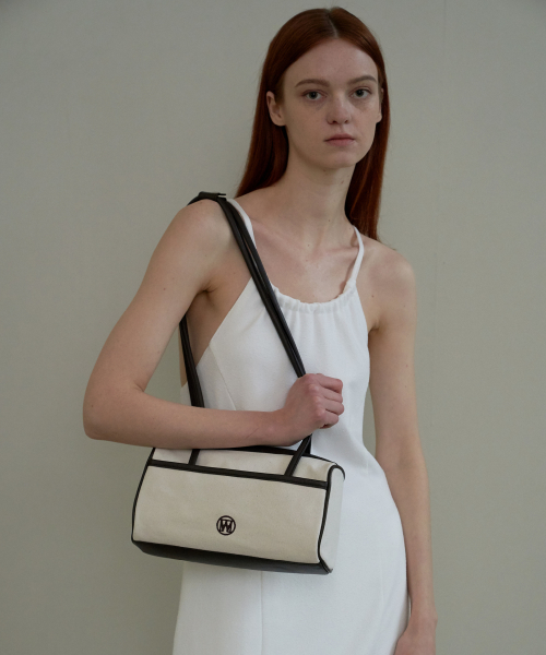 Logo Shoulder Bag Ecru