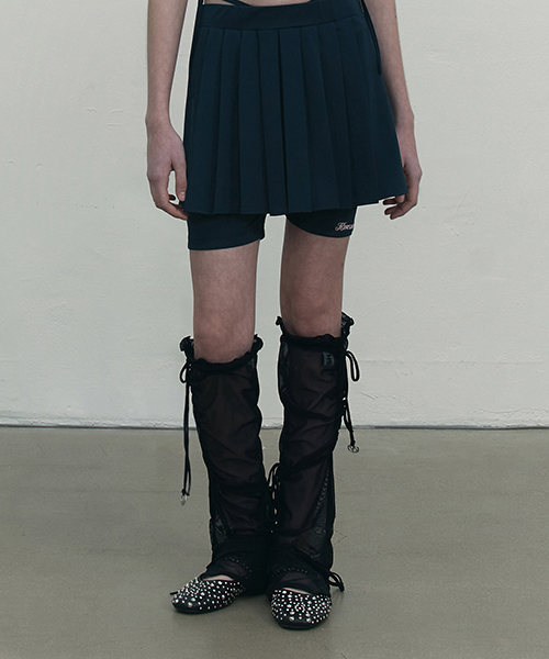 RIBBON SUMMER LEG WARMER [BLACK]