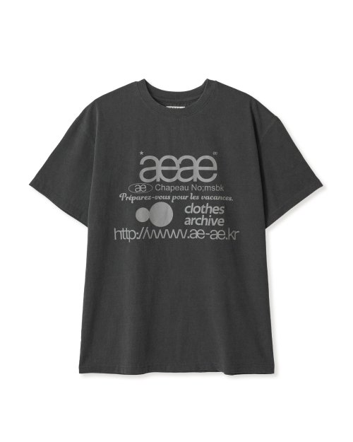 WEB LOGO T-SHIRTS [PIGMENT BLACK]