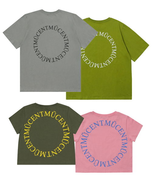 Signature back round arc logo half T (4Color)