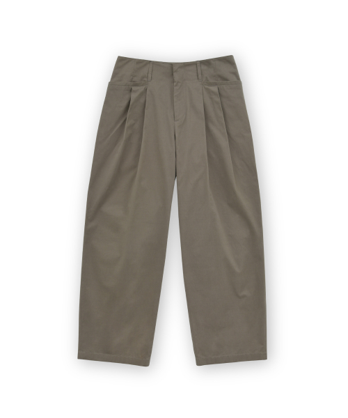 Structured Wide Pants, Brown