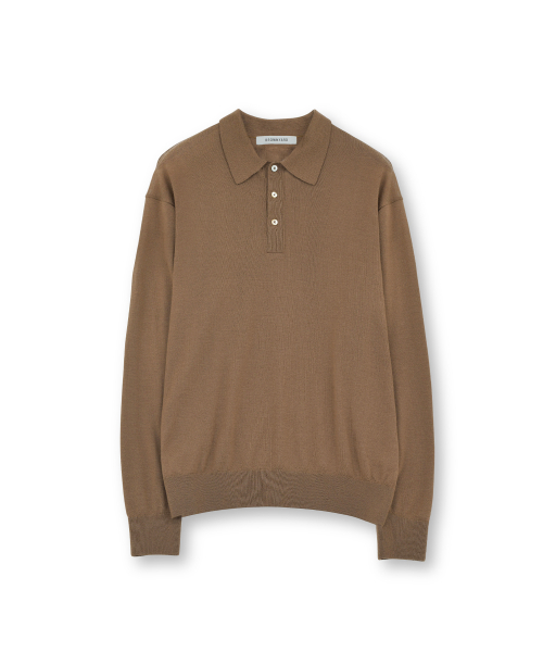 Knit Pique Shirt, Brown