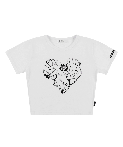 [NF] HEART BUTTERFLY CROP TEE_(WHITE)_F24QB366