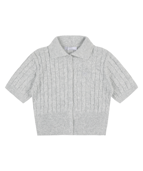 [NF] CABLE KNIT CROP CARDIGAN_(GRAY)_F24QB301