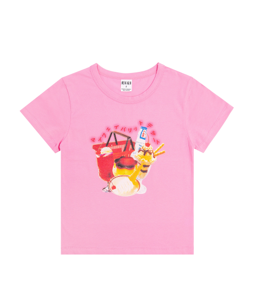 DESSERT CROP H/S TEE [PINK]