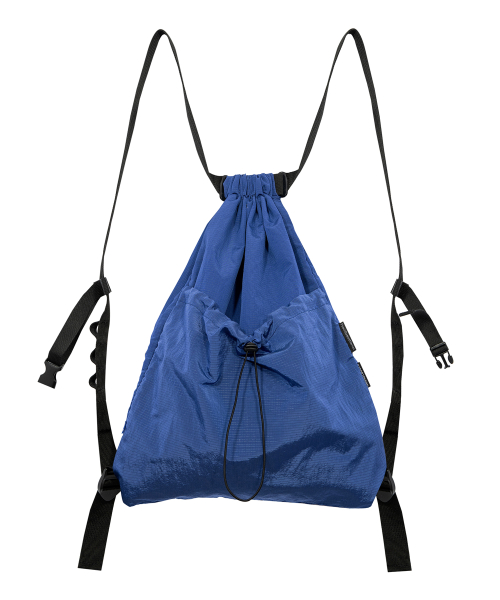 METAL RIPSTOP BUCKLE GYM SACK (with Pouch bag) [BLUE]
