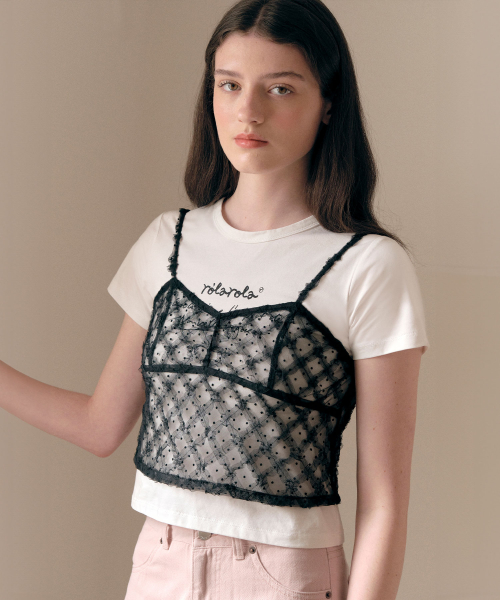 LACE BUSTIER BLACK