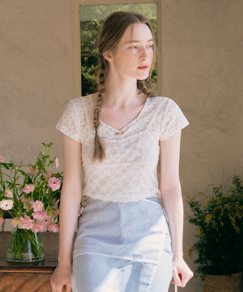 LACE BUSTIER WHITE