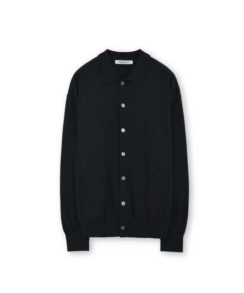 Collar Cardigan, Black