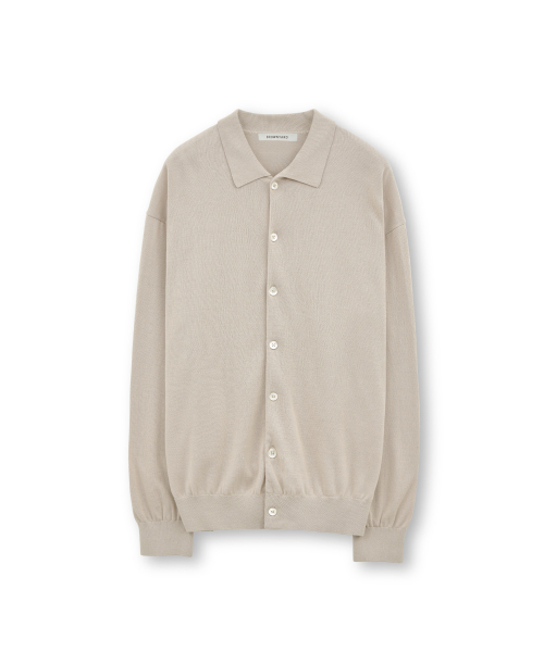 Collar Cardigan, Beige