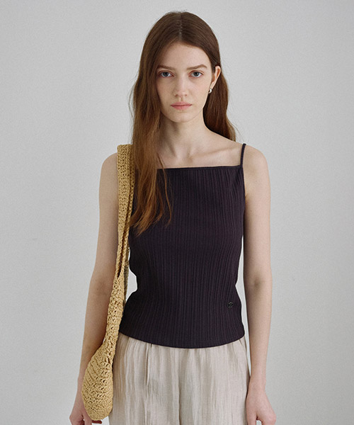 Square-Neck Sleeveless Top NEW6XE507