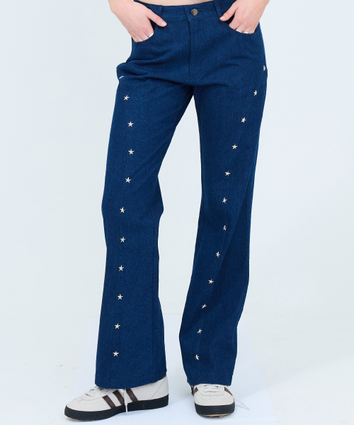 RT BOOTSCUT PANTS(NAVY)