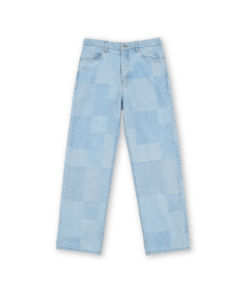 Regular Denim, Patch Work Light Blue