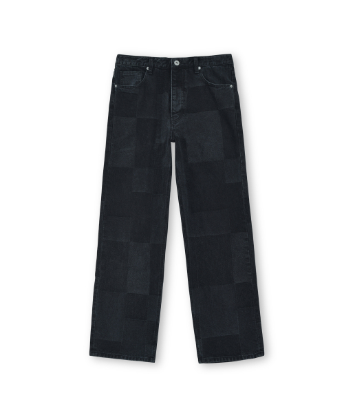 Regular Denim, Patch Work Black