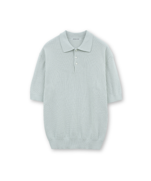 Knit Polo Shirt, Mint