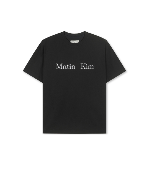 MATIN KIM LOGO TOP IN BLACK