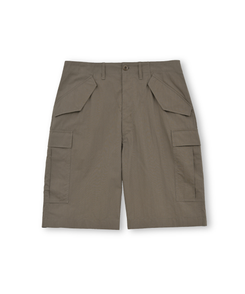 Military Field Shorts, Olive Grey