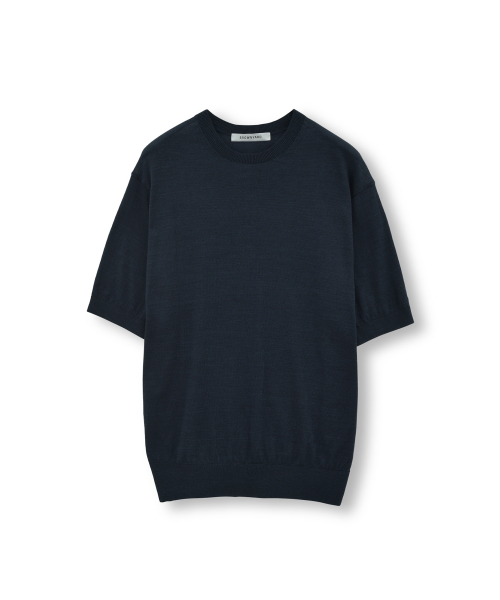 Supima Cotton Half Knit, Dark Navy