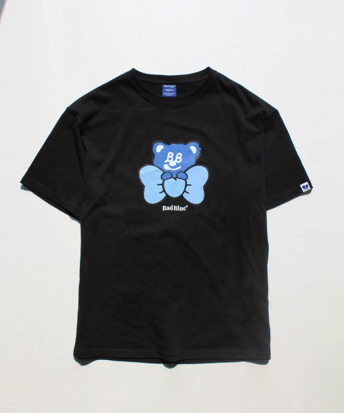 Ribbon BadBear Tee Black