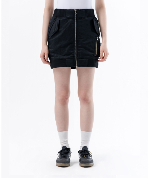 MA-1 MINI SKIRT BLACK