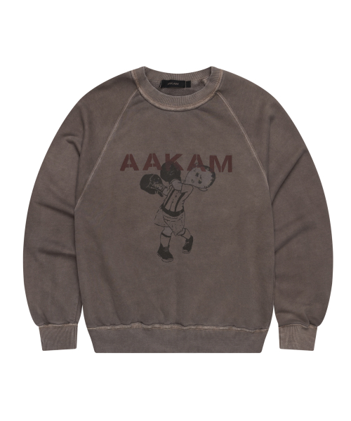 Punch Boy Printed Sweatshirts (Brown)