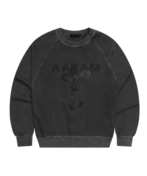 Punch Boy Printed Sweatshirts (Dark Gray)