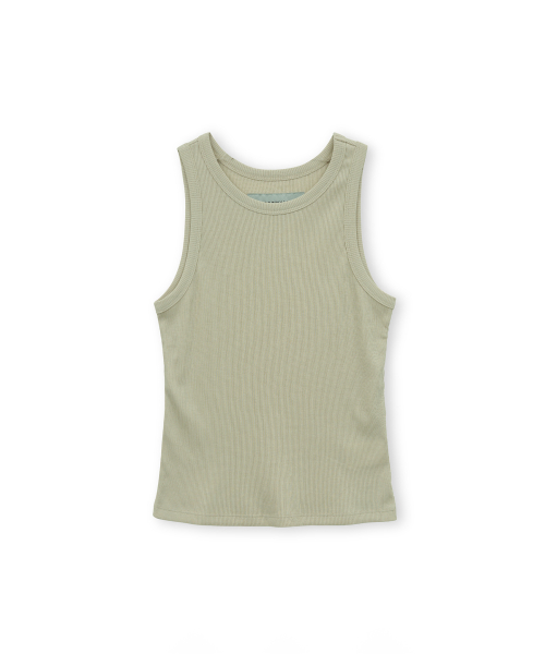 W Sleeveless Top, Light Olive