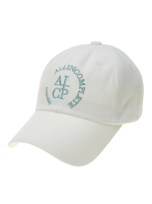 Round Logo Ball Cap (White)