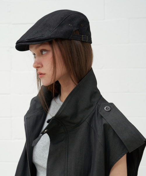 Denim Hunting Cap Black