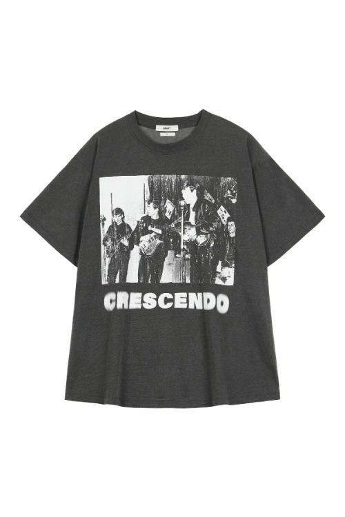 CRESCENDO GRAPHICS T-SHIRT IN CHARCOAL