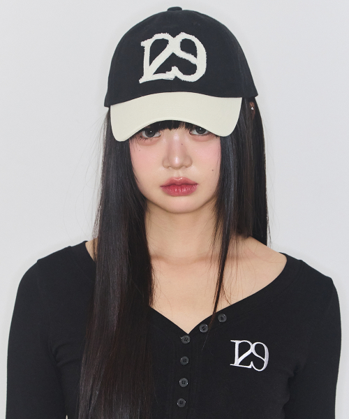 129 Applique Ball Cap Black