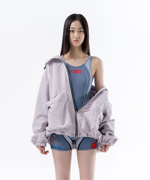 Line tone shorts bodysuit