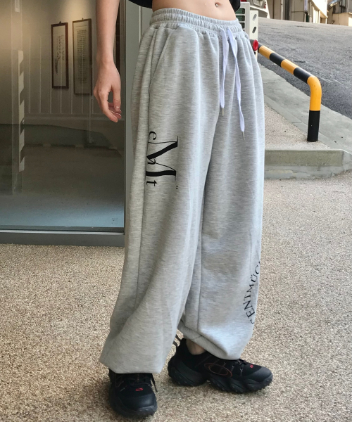Division wide sweat jogger pants (Gray, Black)