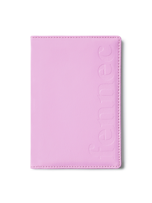 CRINKLE PASSPORT CASE - COOL PINK