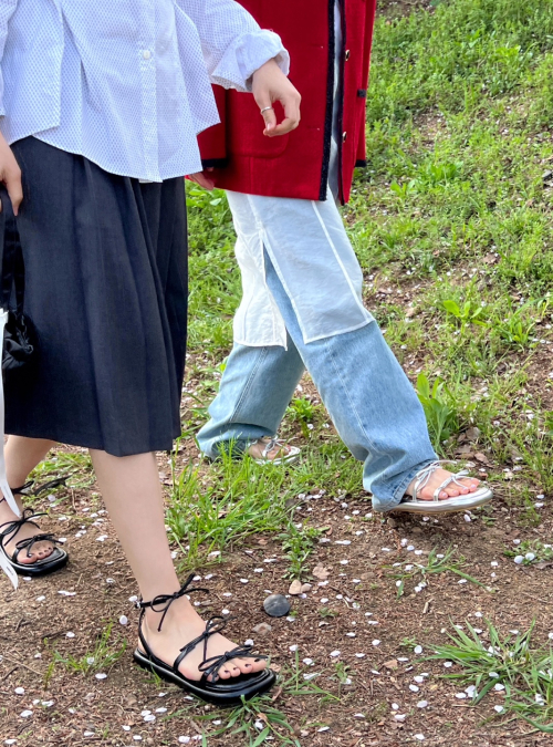 Tulia ribbon sandals